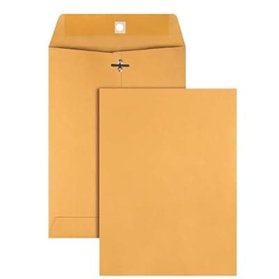 [FAOGO] FAOGO Clasp Envelopes, 10 Large 9 x 12 Envelopes for Mailing Photos and Documents, Handheld Cordless 6-in-1 Portable for Home