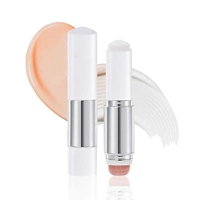 [Ihrlpxkc] Blanc Cover Cream Stick V - Color Changing Foundation Stick, White Foundation for Older Women, Korean Makeup with Built-in Brush Foundation Makeup Moisturizing Dewy Finish for Even Skin Tone (Medium)