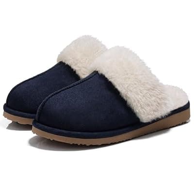 [Litfun] Litfun Women's Fuzzy Memory Foam Slippers Fluffy Winter House Shoes Indoor and Outdoor