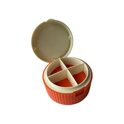 [NifengJieyi] NifengJieyi Pill Organizer, Travel Pill Organizer, Pill Storage with Foldable Water Cup，Daily Medicine Dispenser Box, Multifunctional Portable Travel Organizer for Supplements, 3.4x3.4x1.8inches