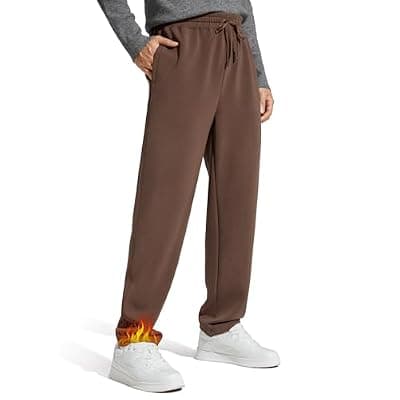 [G4Free] G4Free Men's Smoofit Fleece Lined Sweatpants Winter Thermal Warm Pants Casual Lounge Drawstring with Pockets