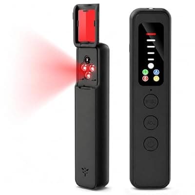 [CITALEO] CITALEO Hidden Camera Detector with 6-in-1 Mode, Red & LED Light RF Detector with Signal, Compact Hidden Bug and Camera Detector Prevent GPS Tracker, Listening Device, Anti-Spy for Travel, Hotel, Car