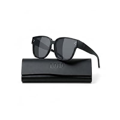 [LOHO] LOHO Polarized Oversized Sunglasses to Fit Over Glasses, UV400 Protection,Sunglasses for Driving, Outdoor & Sports