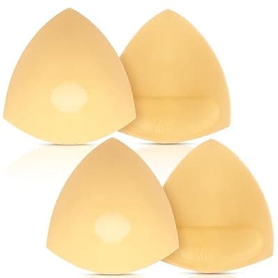 [Aiwosana] Aiwosana Double-Sided Sticky Bra Inserts 2 Pairs Push up Sticky Bra, Self Adhesive Bra Pads for Swimsuit Sports Bra