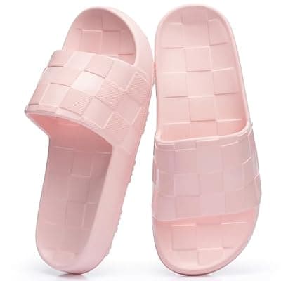 [GOEWY] GOEWY Cloud Womens Sandals - Bathroom Shower Shoes - Non Slip House Slippers - Lightweight Beach Slides Essentials for Home Travel Pool Gym