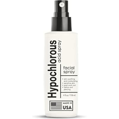 [BodyJ4You] BodyJ4You Hypochlorous Acid Spray for Face Skin - HOCl Facial Spray Daily Skin Repair Soothes Irritation Redness - Acne Eczema Sensitive Skin Clear Pores - Piercing Aftercare First Aid Mist - 4 Fl Oz