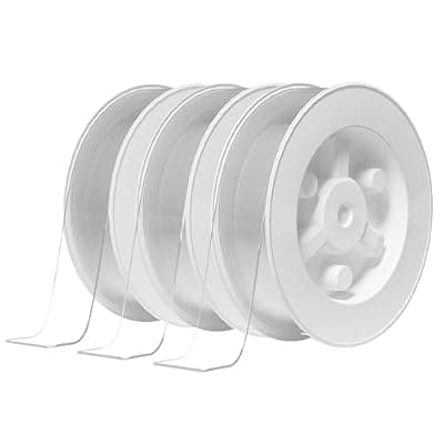 [PPB] PPB Double Sided Tape for Heavy Duty Applications, Removable Mounting Tape, Nano Tape, Extra Large Clear Transparent Adhesive Strips for Poster Carpet Picture Hanging Strip Rug Wall Outdoor, 3-Pack