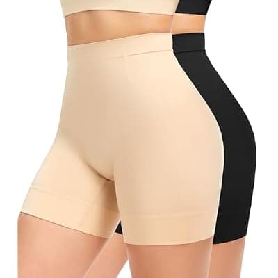 [YADIFEN] YADIFEN Shapewear for Women Tummy Control, Mid Waist Body Shaper Shorts Butt Lifting Seamless Shapewear Under Dresses
