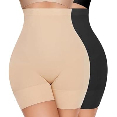 [YADIFEN] YADIFEN Tummy Control Shapewear Shorts Women Thigh Slimmer High Waisted Shapewear Women Girdles Shorts Shapewear Under Dress