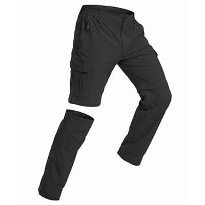 [NATUVENIX] NATUVENIX Men's Hiking Pants Convertible Lightweight Fishing Pants Men Zipper Off Quick Dry Travel Outdoor