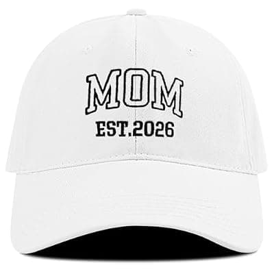 [Skdgih] Est 2026 Family Hats, Embroidered Matching Baseball Caps for New Parents, Cute Pregnancy Announcement Gifts