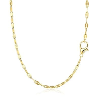 [BAYLAY] BAYLAY Gold Chain Necklace for Women - 18K Gold Plated Necklace Chain Dainty Gold Necklace for Women Gold Chain Gold Necklace Gold Jewelry Gifts Size 16/18/20/22/24/26 Inch