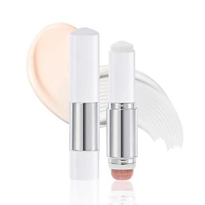 [Ihrlpxkc] Blanc Cover Cream Stick V - Color Changing Foundation Stick, White Foundation for Older Women, Korean Makeup with Built-in Brush Foundation Makeup Moisturizing Dewy Finish for Even Skin Tone (Ivory)