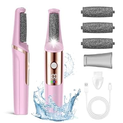 [Felizshop] Callus Remover for Feet Rechargeable, Smooth Pedicure Wand Electric Foot File, Professional Pedicure Tools Kits Foot Scrubber for Smoother Feet Ideal Gift, Pedicure Kit Feet Care for Dead Dry Skin