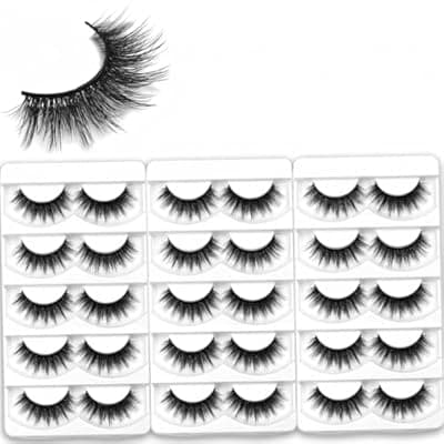 [Aillen] Aillen False Eye Lashes, Strip Lashes, Fluffy Eyelashes Perfect for Parties, Weddings, Birthday Gifts, Eye Lashes for Every Type of Face, Fake Lashes Natural Look Y25