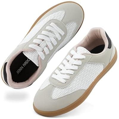 [JENN ARDOR] JENN ARDOR Womens Retro Fashion Sneakers Casual Walking Shoes Classic Non-Slip Comfort Dress Skate Shoes