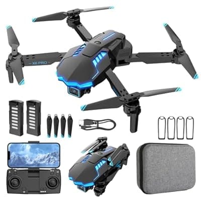 [kononioo] Drone with Camera 1080P with Brushless Motor Drone for Beginner, Long Fly Time, One Key Take Off/Land, RC Quadcopter Toys Gifts for Boys Men Birthday Gifts