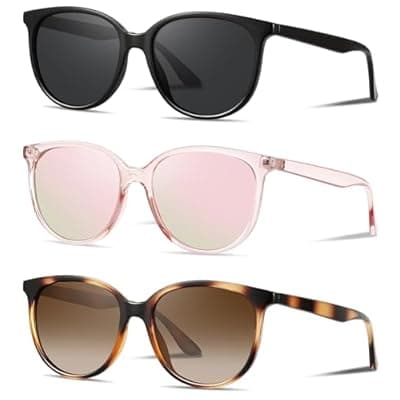 [YMRFW] YMRFW Retro Polarized Sunglasses for Women Men Classic Vintage Style Trendy Shade UV400 Protection Lens