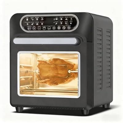 [USAJZM] Air Fryer Toaster Oven, Countertop Convection Oven - 1700W Stainless Steel 16QT with Large Capacity, 24 Cooking Functions & Digital Controls for Baking, Roasting, Broiling, Reheating
