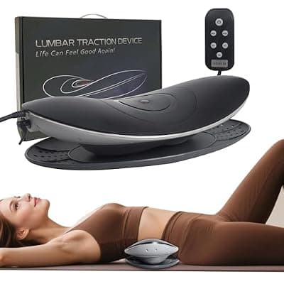 [Fandiar] Fandiar Electric Lumbar Traction Device for Lower Back Pain Relief – Multifunctional Lumbar Massager with Dynamic Traction, 3-Level Heat & Vibration Massage – Lumbar Stretcher for Home Office Use