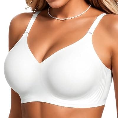 [COCOMARTS] COCOMARTS Jelly Bras for Women No Underwire Push Up Seamless Supportive Plunge Bra Full Coverage Comfortable Bralettes