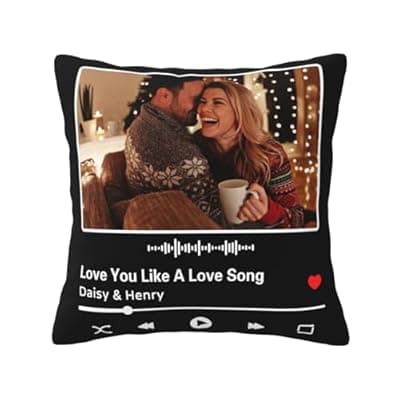 [YPXINQE] YPXINQE Custom Pillows with Picture Name Personalized Photo Throw Pillow Cover Case with Photos Text Messages Pictures Couple Pet Family Christmas Birthday Gifts