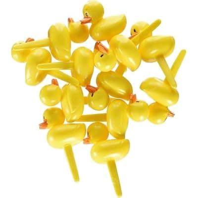 [Generic] Yellow Ducky Cupcake Picks - 12 pc
