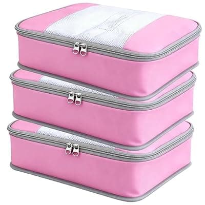[POPPAP] Packing Cubes for 30" Suitcase Travel Luggage Organizers - Travel Organizer Bags Luggage Clothes Accessories Storage Carry on Suitcase Packing Pouches Bag For Men Women Kids 1/4X3PACK
