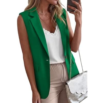 [BTFBM] BTFBM Blazers For Women Spring Button Down Loose Vest Tops For Women Work Business Casual Outfits Summer Fashion 2026