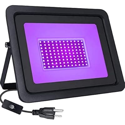 MIHEAL UV LED Black Light High Performance LED Bulbs, IP67 Waterproof LED Flood Lighting for Aquarium, Indoor or Outdoor Parties, Stage Party Supplies, Halloween Decoration