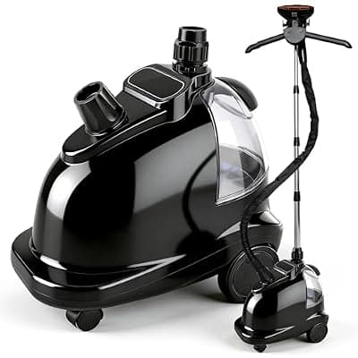 [RIZTAIK] RIZTAIK Professional Garment Steamer for Clothes, 2000W Powerful Steam Iron with 1.5L Water Tank, 40 Minutes Continuous Steam, Heavy Duty Clothes Steamer for Home, Commercial Use, Pearl Black