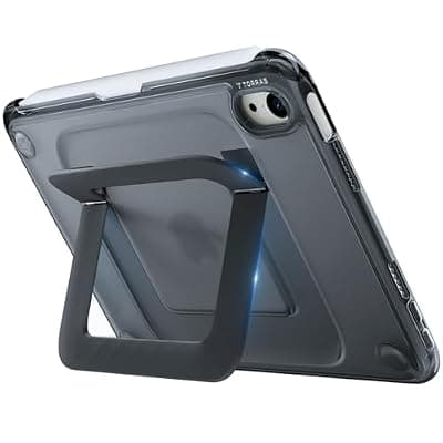 [TORRAS] TORRAS Ostand K3 Neo for iPad mini 7 A17 Pro Case, iPad mini 6 case, Viewing Angles Adjustable, Ultra Stable Stand, Shockproof Protective Slim Kickstand Case with Pencil Holder, Obsidian Black