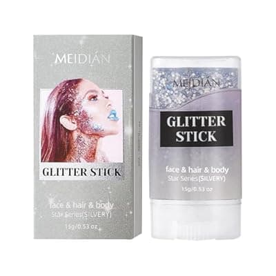 [ADMD] Silver Body Glitter Stick Sparkle Body Glitter for Women Glitter Face Paint for Party Festival Accessories Glitter
