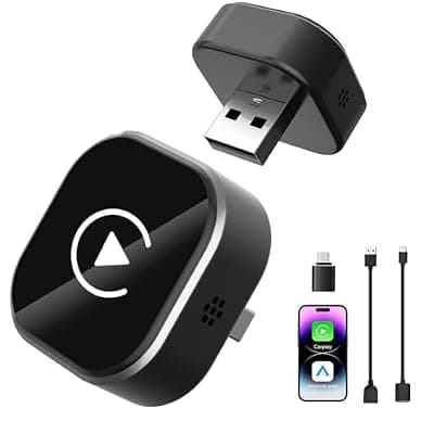 [ZOOTEALY] ZOOTEALY Wireless CarPlay & Android Auto Adapter: 2026 Upgraded Mini Plug & Play CarPlay Dongle - Convert Wired to Wireless - Fast Stable Connection, No Delay for for iOS 10+ & Android 11+, 2017+ Cars