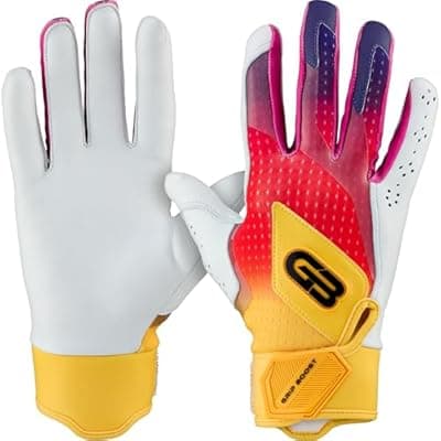 [Grip Boost] Grip Boost Baseball Batting Gloves with Boost Plus Leather – Adult and Youth Sizes for Men and Youth Players