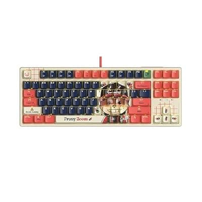 [Bloody] Bloody x Savage Impact AT87 Alpha Optical Switch Performance Keyboard - Adjustable Actuation Point, Gaming PBT Keycaps, Boom Design, Stealth Quiet Typing, TKL Design, AT87-Boom