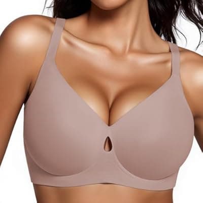 [UIMERO] UIMERO Jelly Bras for Women Wireless Womens Bras No Underwire Supportive Comfortable Everyday Seamless Tshirt Bra
