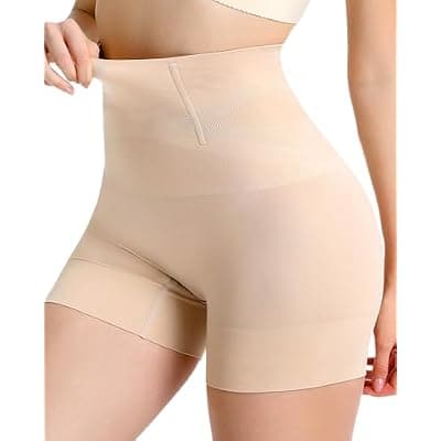 [Everyday Shapewear] Tummy Control Shapewear for Women, High Waist Body Shaper Shorts, Butt Lifter Thigh Slimmer Seamless Under Dress