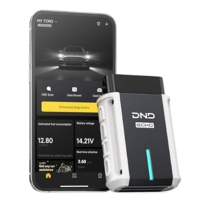 [DND] DND Bluetooth OBD2 Scanner - All System Diagnostic Tool for iOS & Android, Code Reader for Cars, Free Updated Vehicle Scan Tool, Bidirectional Diagnsotic Scanner with Oil Reset, Battery Registration