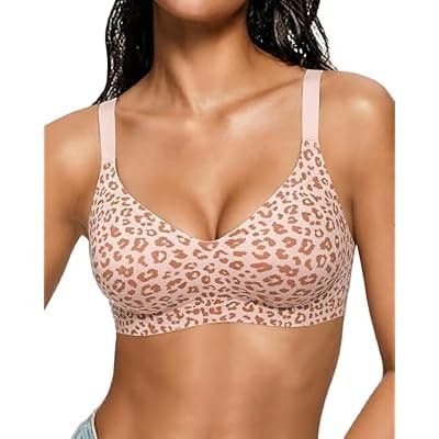 [As Fairy] As Fairy Bras for Women Wireless Wirefree Jelly No Underwire Full Coverage Seamless Comfortable Breathable Bra