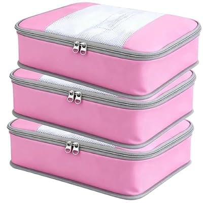 [POPPAP] Packing Cubes for 22" Suitcase Travel Luggage Organizers - Travel Organizer Bags Luggage Clothes Accessories Storage Carry on Suitcase Packing Pouches Bag For Men Women Kids 1/2X3PACK