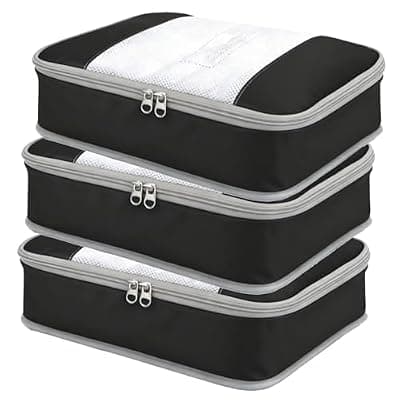 [POPPAP] Packing Cubes for 20" Suitcase Travel Luggage Organizers - Travel Organizer Bags Luggage Clothes Accessories Storage Carry on Suitcase Packing Pouches Bag For Men Women Kids 1/2X3PACK