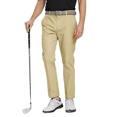 [M MAELREG] M MAELREG Golf Pants Men Quick Dry - 30"/32"/34" Stretch Lightweight 5 Pockets Water-Resistant Casual Mens Dress Pants