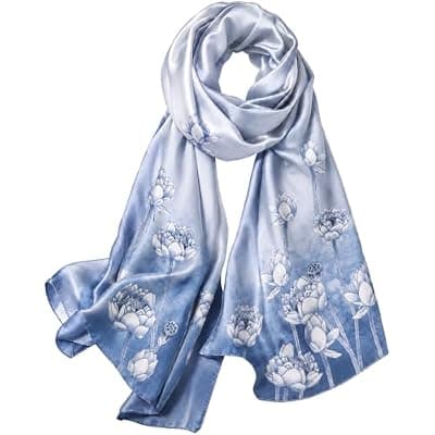 [YuiFiare] YuiFiare Silk Feeling Scarf for Women Large Lightweight Shawl Wrap | Silky soft satin-like polyester, lightweight & beautiful, wear as scarf, shawl, head wrap, for work, travel, vacation