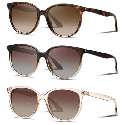 [YMRFW] YMRFW Retro Polarized Sunglasses for Women Men Classic Vintage Style Trendy Shade UV400 Protection Lens