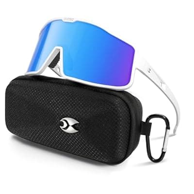[Occhsouo] suoso Sports Cycling Glasses for Men: UV400 Polarized Wraparound Sunglasses for Women Running Riding Fishing Baseball TR90