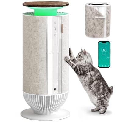 [Petbobi] Petbobi Air Purifiers for Home Pets - Air Purifier for Large Room up to 3600 ft², H13 + H11 HEPA for Pet Odors & Hair Dander, 360° Airflow Air Cleaner with PM2.5 Monitor, App Control, Auto Mode