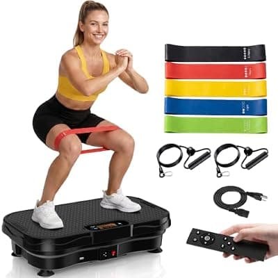 [Furaso] Furaso Vibration Plate Exercise Machine, Bluetooth Vibration Plate for Lymphatic Drainage Weight Loss, 200 Speed Level, 450 Lbs Capacity Vibrating Platform Workout Equipment for Gym/Home/Office