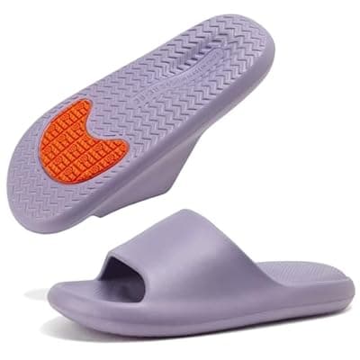 Maibloln Anti-Slip Shower Slippers Quick-Dry Comfortable House Sandals Lightweight Bathroom Shoes with Non-Slip Tread for Indoor Bathroom Dorm Pool Swimming Beach