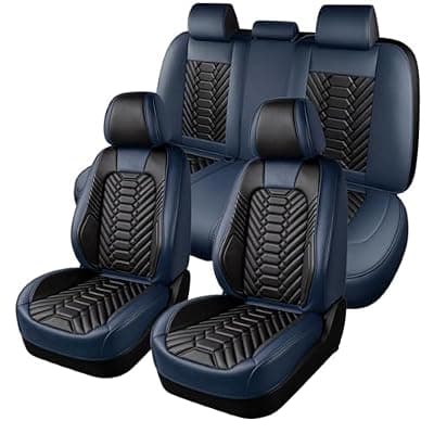 [Foneso] Foneso Waterproof Leather Truck Seat Covers Full Set, Custom Fit for Chevrolet Silverado GMC Sierra 2007-2026 1500 2500HD 3500HD Trail Boss Z71 All Cab Types